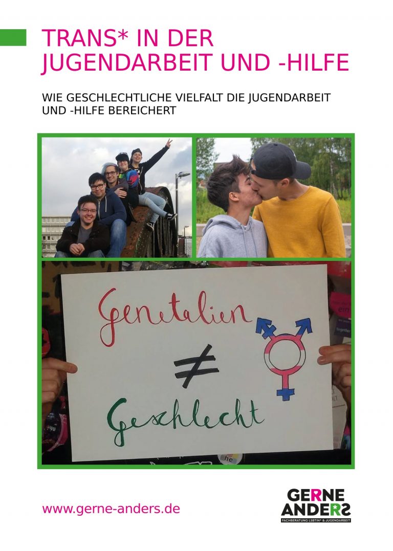 Broschüre “Trans* in der Jugendarbeit- und hilfe”